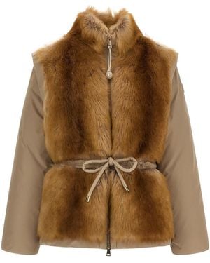 Moncler 2-in-1 'blaireau' Down Jacket - Brown