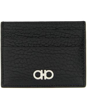 Ferragamo 'gancini' Card Holder - Black