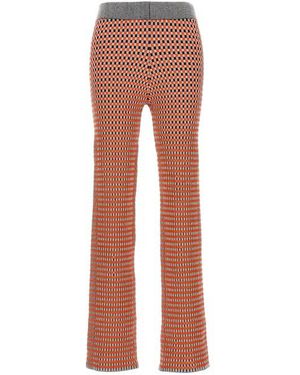 Rabanne Pantalone jacquard - Marrone