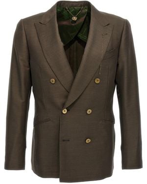 Maurizio Miri Double-breasted Blazer - Green