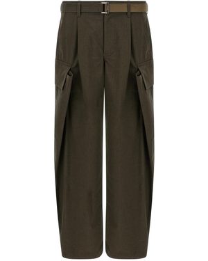 Sacai Ripstop-Hose - Grün
