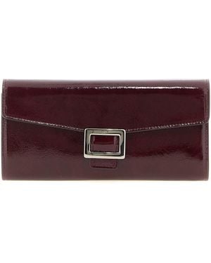 Roger Vivier 'belle Vivier' Wallet On Chain - Purple