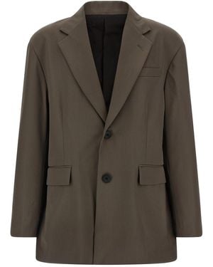 Ssstein Blazer With Laces - Brown