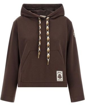 Moncler Maxi Drawstring Hoodie - Brown