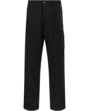 Stone Island Hose Aus Baumwolle - Schwarz