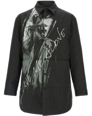 Yohji Yamamoto Padded Overshirt - Black