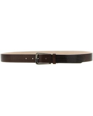 Brunello Cucinelli Ribbed Belt - Black