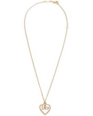 Dolce & Gabbana Collana Logo Strass - Multicolore