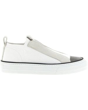 Brunello Cucinelli 'Monile' Slip-On Trainer - White
