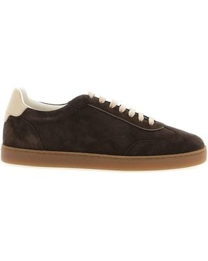 Brunello Cucinelli Sneakers Aus Wildleder - Schwarz