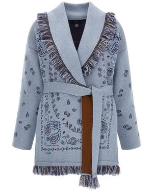 Alanui 'bandana' Cardigan - Blue