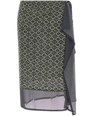 Dries Van Noten Gonna 'Homili' - Grigio