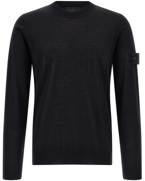 Stone Island 'badge Ghost' Jumper - Black