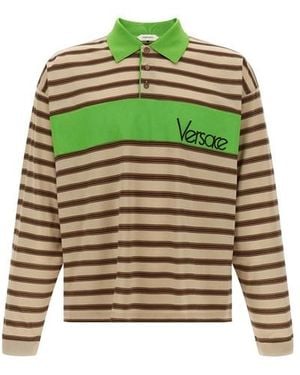 Versace Polo Intarsio - Verde