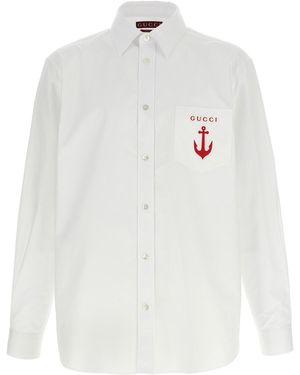 Gucci Poplin Shirt - White