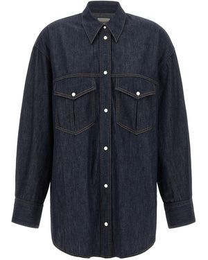 KHAITE 'christensen' Shirt - Blue