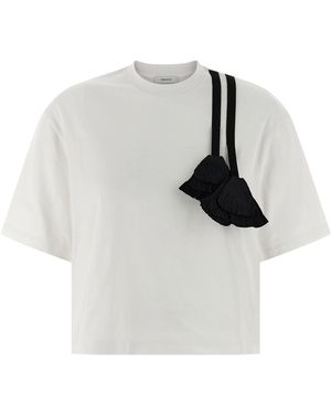 Ferragamo Floral Insert T-shirt - White