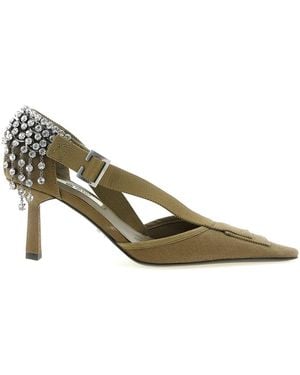 Prada Canvas Court Shoes - Metallic