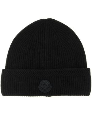 Moncler Brioche-Halbmaschenkappe - Schwarz