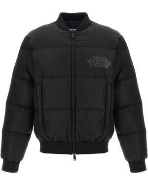 DSquared² 'Easy Puffer' Bomber - Black