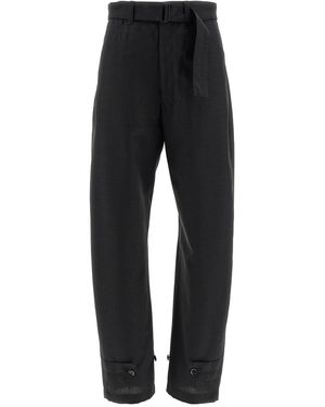 Lemaire 'curved Tailored' Trousers - Black
