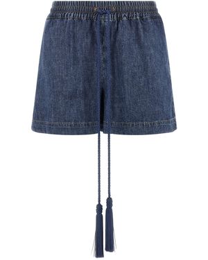 Valentino Garavani Vgold Shorts - Blue