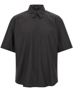 Gucci Gg Zip Shirt - Black