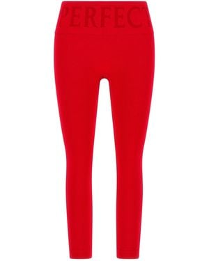 Perfect Moment High Waist Leggings - Red