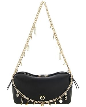 Pinko Charms Mini Shoulder Bag - White