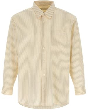 DUNST Striped Shirt - White