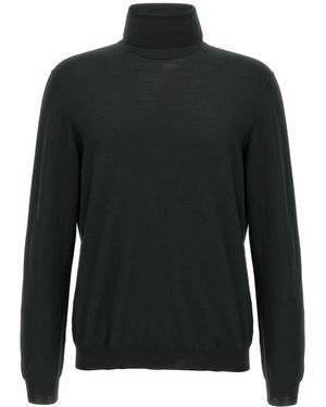 Zanone Wool Turtleneck Jumper - Green