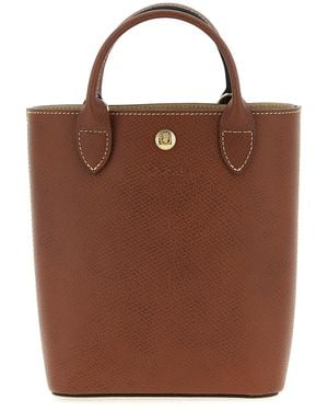 Longchamp 'xs Épure' Shopping Bag - Brown