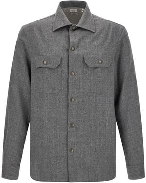Brunello Cucinelli Flannel Overshirt - Grey