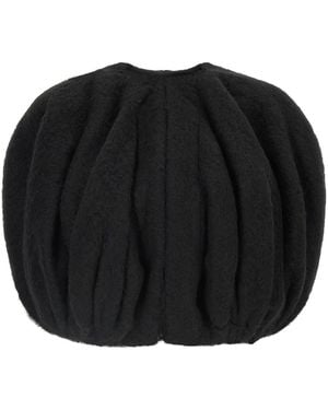 Rick Owens Cape "Temple Bubble Cropped" - Schwarz