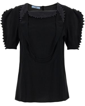 Prada Viscose Tank Tops - Black