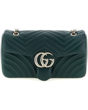 Gucci 'Gg Marmont' Medium Shoulder Bag - Grey