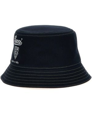 Gucci Wappen Fischerhut - Schwarz