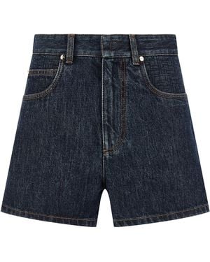 Fendi 'ff Padded' Shorts - Blue