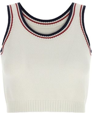 Brunello Cucinelli Crop Top - 'active' Line - Brown