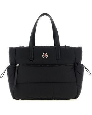 Moncler Logo Patch Baby Changing Bag - Black