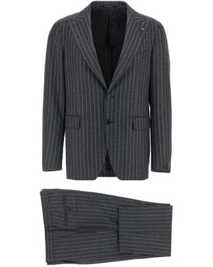 Tagliatore Pinstriped Dress - Black