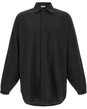 Fear Of God Melange Wool Shirt - Black