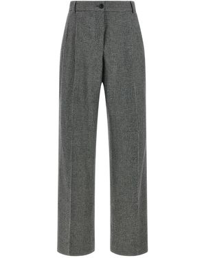 Dolce & Gabbana Prince Of Wales Trousers - Grey