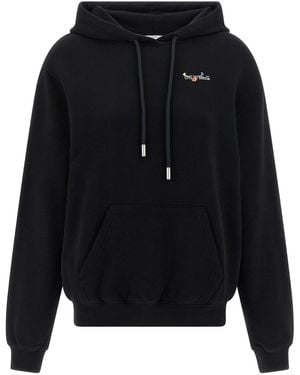 Off-White c/o Virgil Abloh 'arrow Glass Flower' Hoodie - Black