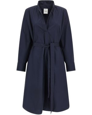 Nude Chemisier Dress - Blue