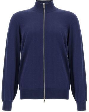 Brunello Cucinelli Cardigan Aus Baumwolle - Blau