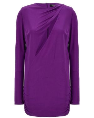 Versace Abito 'Cut Out Jersey Dress' - Viola