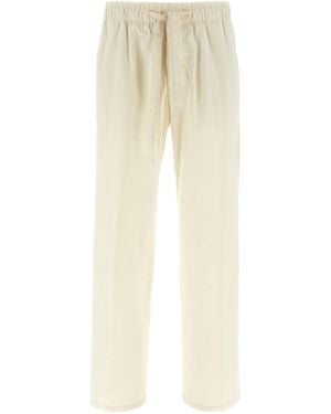 Lanvin Cotton Trousers - Natural