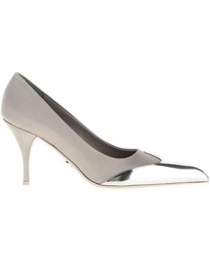 Prada Pumps Aus Satin - Mettallic