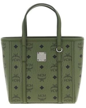 MCM 'toni' Mini Shopping Bag - Green